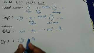 16 Friedal Crafts Alkylation Reaction  Mechanism [upl. by Leumek]