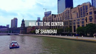 Walk to the center of Shanghai Waitan China autumn 2023 4K [upl. by Laurita723]