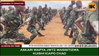 ASKARI WAPYA ZAIDI YA 3000 WAHITIMU MAFUNZO YA KIJESHI RTS KIHANGAIKO WAASWA KUISHI KIAPO CHAO [upl. by Arel245]