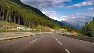 TransCanada Highway from Kamloops to Banff Driving in Rocky Mountains Canada Road Trip [upl. by Orazio]