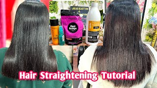 Hair Straightening Tutorial [upl. by Anaj336]