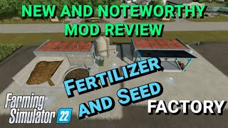 Solid Fertilizer and Seed Factories  Mod Review  Farming Simulator 22 [upl. by Mok]