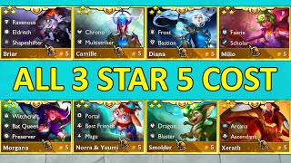 Set 12 ALL 5 Cost Units 3 Star ⭐⭐⭐ [upl. by Atilrahc349]