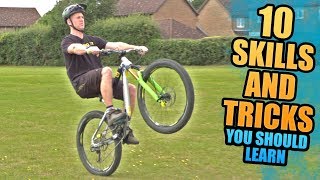 10 MOUNTAIN BIKE SKILLS AND TRICKS YOU SHOULD LEARN [upl. by Thunell]