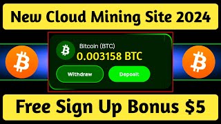 New btc mining site 2024 • Bitcoin mining sites 2024 today • Btc free mining sites 2024 [upl. by Riba307]