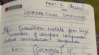 Coordination compounds  part 1  class 12  Basics [upl. by Mariano]