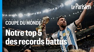 Mondial 2022  la Coupe du monde de tous les records voici notre top 5 [upl. by Nahtahoj984]