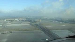 KLM Boeing B747400 Landing Amsterdam Schiphol Cockpit view [upl. by Ecydnak985]