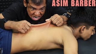 Unlimited Skin Cracking by Asim Barber  Full Body Massage amp Neck Cracking  Spine Cracking  ASMR [upl. by Krefetz]