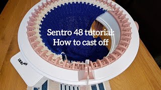 How to cast off the Sentro 48  knitting machine tutorial [upl. by Lrig]