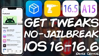 iOS 160  166 b1 A12 INSTALL TWEAKS WITHOUT JAILBREAK Misaka Package Manager v311 RELEASED [upl. by Meara]