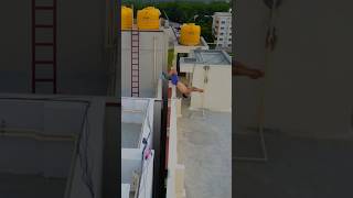 BACKFLIP over Roofgap😱🔥🔥 parkour freerunning backflip roofculture youtubeshorts bangalore [upl. by Nyrad296]