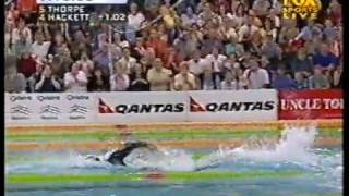 2001  Ian Thorpe Vs Grant Hackett  World Record  74159  800m Freestyle  2 of 2 [upl. by Weismann4]