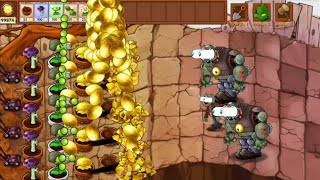 Robot Gargantuar wave vs Rapid fire plants at rooftop Pvz fusion 214 [upl. by Stockwell945]