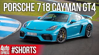 Why the Porsche 718 Cayman GT4 is one of the worlds best drivers cars  Auto Express Shorts [upl. by Dominik]