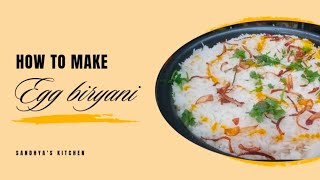 Egg biryani recipe Sandhyas kitchen [upl. by Nita]