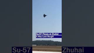 Su57 Incredible Aerobatics at Zhuhai Russias Stealth Fighter in Action [upl. by Uhile]