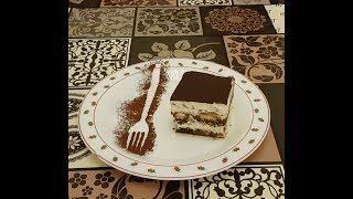 Tiramisu  cu frisca si mascarpone prajitura fara coacere [upl. by Neilla325]