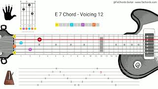 E7 Guitar Chord 20 Way To Play The E Dominant Chord [upl. by Sheepshanks735]