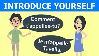 Introduce yourself in French dialogue and conversation  Se Présenter En Français [upl. by Shaia]