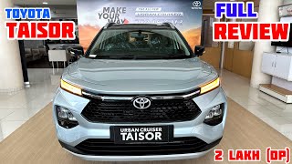 New 2024 Model Toyota Taisor Top Model Review✅Toyota Taisor 2024 top model  toyota taisor 2024 [upl. by Hatcher]