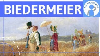 Biedermeier  Literaturepoche einfach erklärt  Merkmale Literatur Geschichte Vertreter [upl. by Ryon]