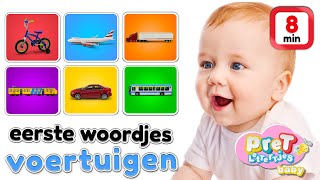 Woordjes leren • VOERTUIGEN • Baby tv Nederlandse baby filmpjes [upl. by Imefulo891]