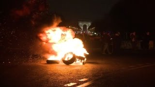 Manifestation de taxis en IledeFrance premiers incidents [upl. by Gault]