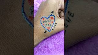 Papa tattoo design❤️ trending viral ytshorts satisfying shortvideo tattoo tatooart papa maa [upl. by Rosaline593]