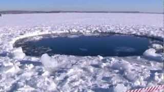 Cráter del Meteorito que impacto en Rusia 15 de febrero de 2013 HD [upl. by Acinorej]