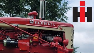 Yes A Diesel With Spark Plugs Farmall 450 Diesel [upl. by Nilahs]