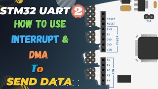 STM32 UART 2  Use Interrupt amp DMA to send Data [upl. by Spence652]