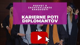 POSVET O ZAGOTAVLJANJU KAKOVOSTI Karierne poti diplomantov [upl. by Rhodie573]