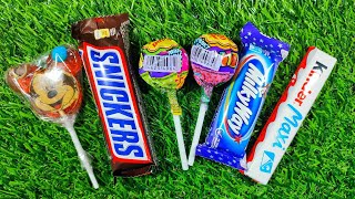 Satisfying video Asmr Lollipops candy and chocolate Gummy candy unboxing video Cutting video [upl. by Fisher384]