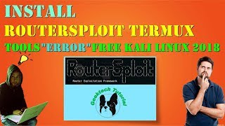 Install Routersploit termux tools error free kali linux 2018 🐧 [upl. by Thierry]