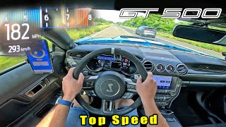 2023 SHELBY GT500 is a 760HP V8 WEAPON on the GERMAN AUTOBAHN [upl. by Anaujal]