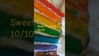 Carlos Bakeshop of Hoboken 1010 Rainbow 🌈 Cake foodie subscribe [upl. by Auqinimod]