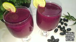 Simple Black Currant Juice Recipe  Refreshing Summer DrinksFruit Juice Marias sizzling recipes [upl. by Atsyrc974]