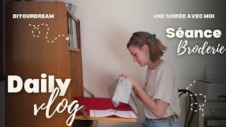 Une soirée avec moi  Broderie et tricot [upl. by Debo]