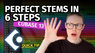 HOW TO EXPORT STEMS FOR YOUR MIXING ENGINEER  Quick Tip Cubase 13 [upl. by Eittik757]