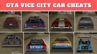 GTA Vice City All Car Cheats for PC  100 Working [upl. by Reivad17]