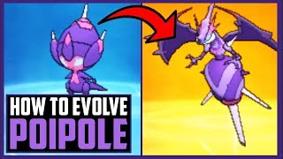 How to evolve Poipole in Pokemon Ultra Sun and Moon  How to get Naganadel [upl. by Herrah915]