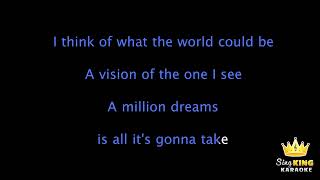 15 A Million Dreams The Greatest Showman  Karaoke Version [upl. by Moss]