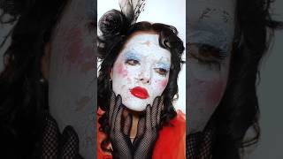 Cracked doll makeup 👀 org Anemari halloweenlook makeup [upl. by Aitetel]