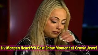 Liv Morgan Heartfelt Post Show Moment at WWE Crown Jewel [upl. by Aenil]