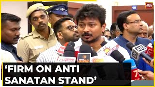 Udhayanidhi Stalin Faces Fire BJP Calls INDIA Bloc AntiHindu  Row Over Sanatan Dharma Remark [upl. by Schwejda]