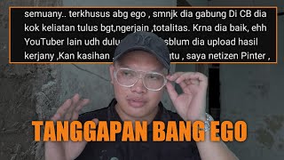 Tanggapan Bang Ego Mengenai Komentar Miring soal Pemakaian Uang Donasi Untuk Makan [upl. by Dorise]