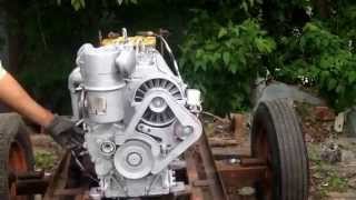 Jun 4 2014 VM motori 2cylinder air cooled diesel model 295 [upl. by Nohsyt]