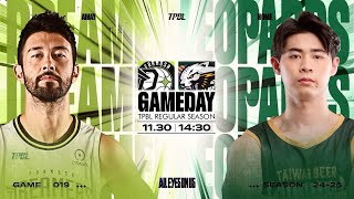 【LIVE】TPBL 202425 例行賽 G19 ◼ 福爾摩沙夢想家 vs 桃園台啤永豐雲豹 20241130 1430 [upl. by Artenek]