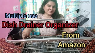 DISH DRAINER ORGANIZER 8 months review malayalam 👌👌👌dishdrainer kitchenorganizers amazon kitchen [upl. by Jefferey]